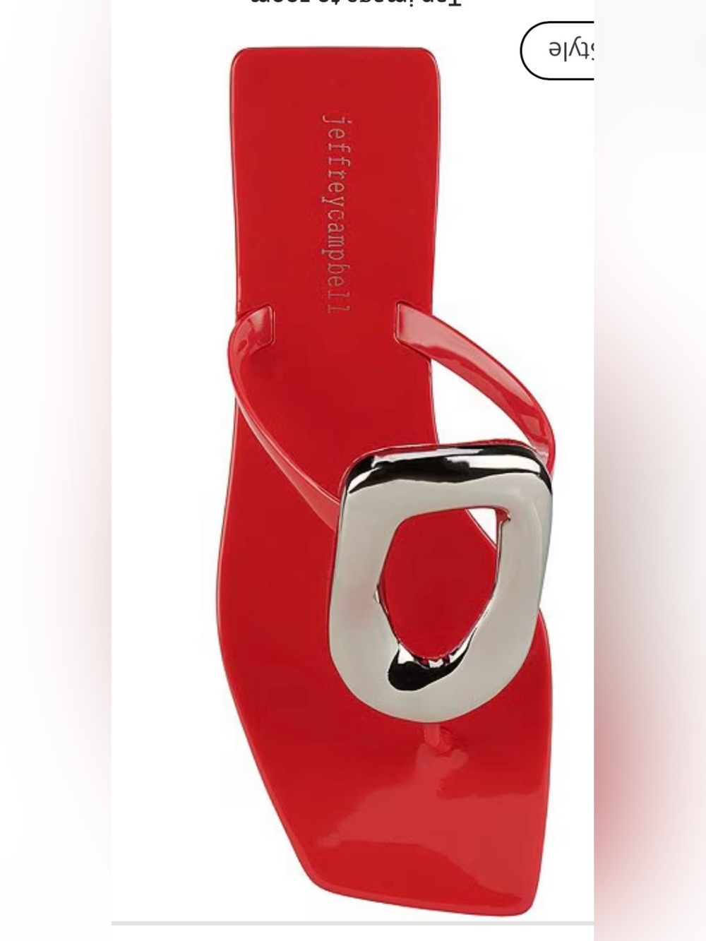 Jefferey Campbell Liquid Red  Jelly Sandal